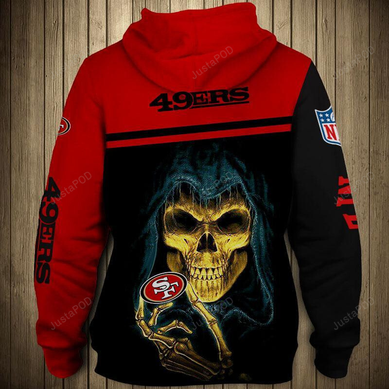 San Francisco 49ers 3d All Over Printed Hoodie Zip- Up Hoodie-trungten-5q36u