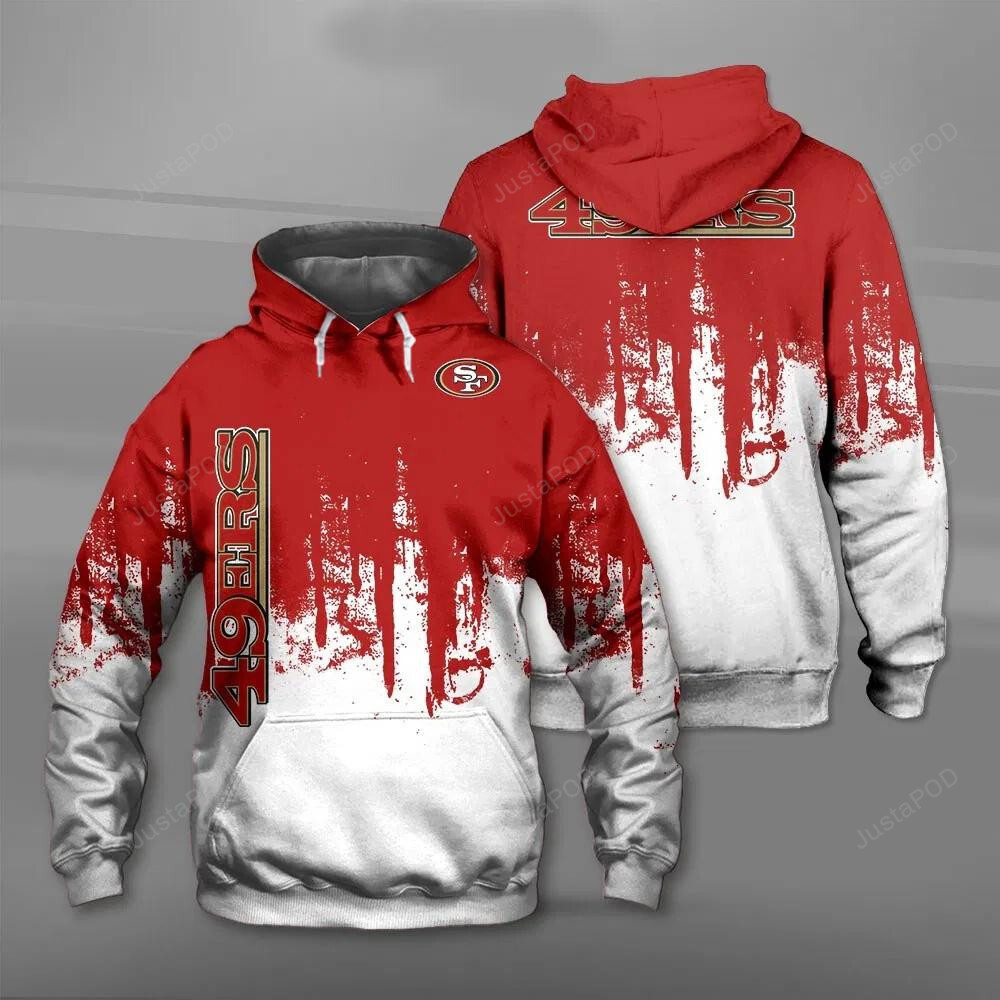 San Francisco 49ers 3d All Over Printed Hoodie Zip- Up Hoodie-trungten-a5vge