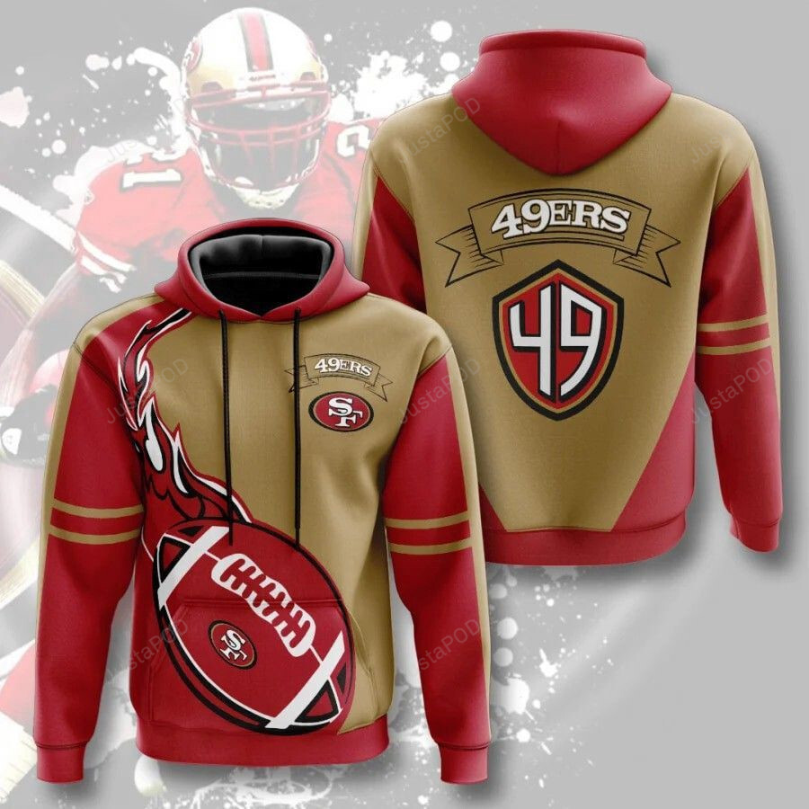 San Francisco 49ers 3d All Over Printed Hoodie Zip- Up Hoodie-trungten-r1ub2