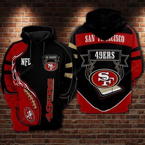 San Francisco 49ers 3d Hoodie Sweatshirt