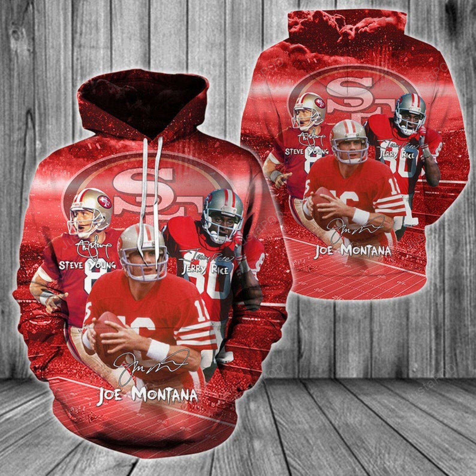 San Francisco 49ers American Football Team Nfl 3d All Over Print Hoodie Zip-up Hoodie-trungten-8f4wc