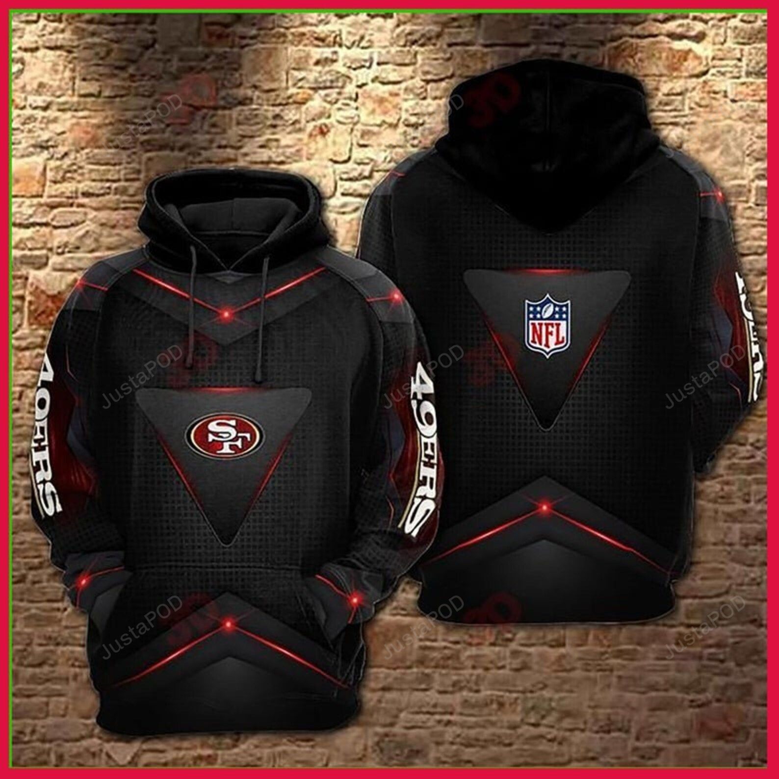 San Francisco 49ers American Football Team Nfl 3d All Over Print Hoodie Zip-up Hoodie