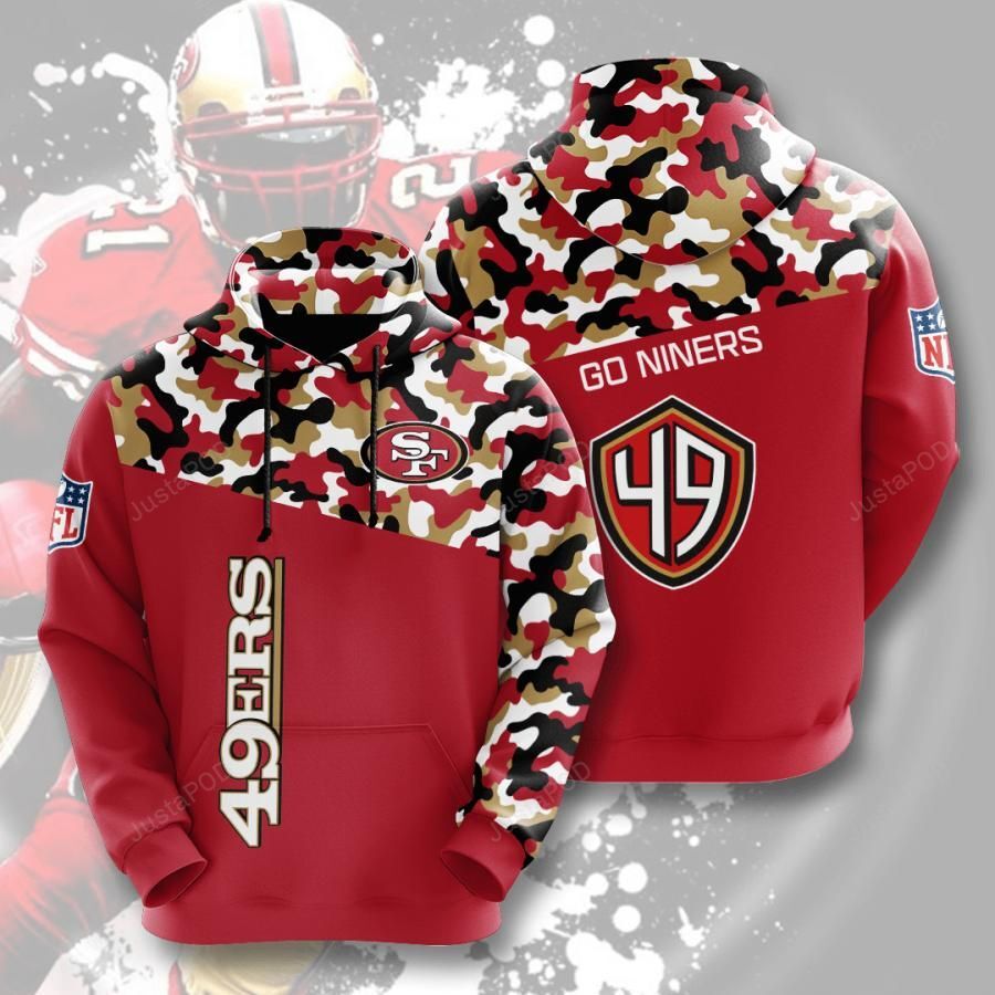 San Francisco 49ers Camo Limited Edition Full 3d All Over Print Hoodie Unisex Sizes S-5xl