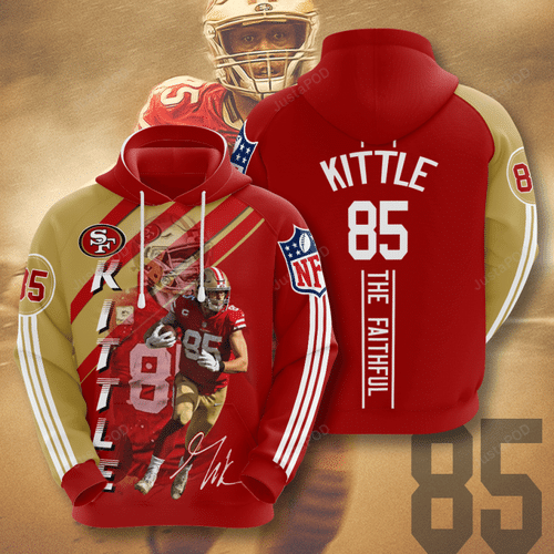 San Francisco 49ers George Kittle All Over Printed Hoodie