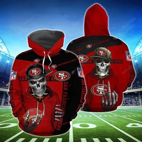 San Francisco 49ers Hip Hop Skull 3d Hoodie For Men For Women All Over Printed Hoodie