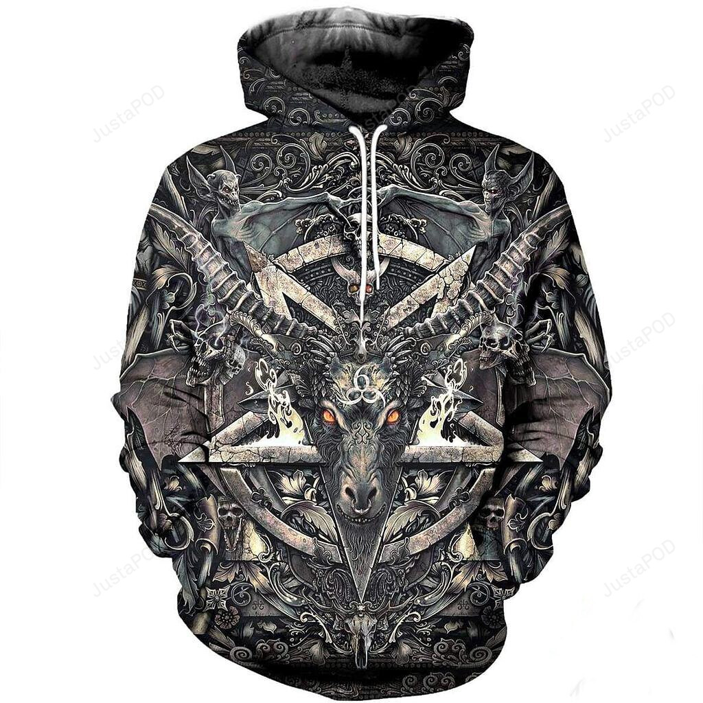 Satan 3d All Print Hoodie Zip- Up Hoodie