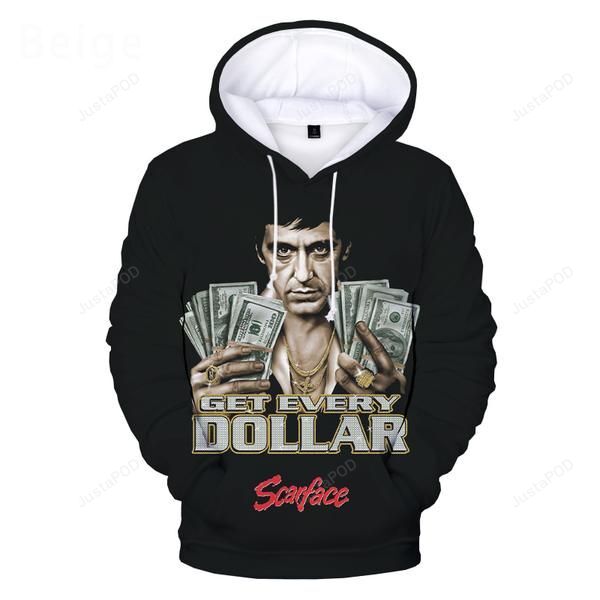 Scarface 3d All Over Print Hoodie Zip-up Hoodie-trungten-akuof