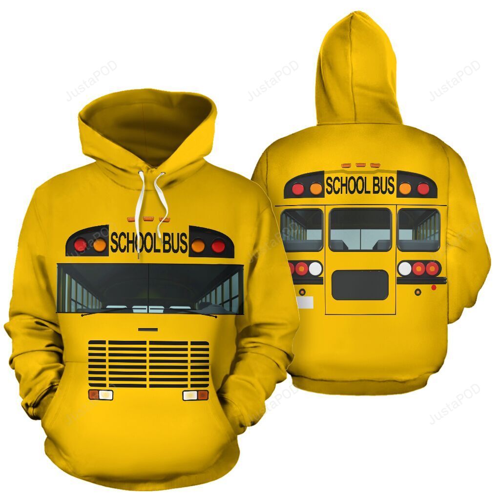 School Bus 3d All Over Print Hoodie Zip-up Hoodie