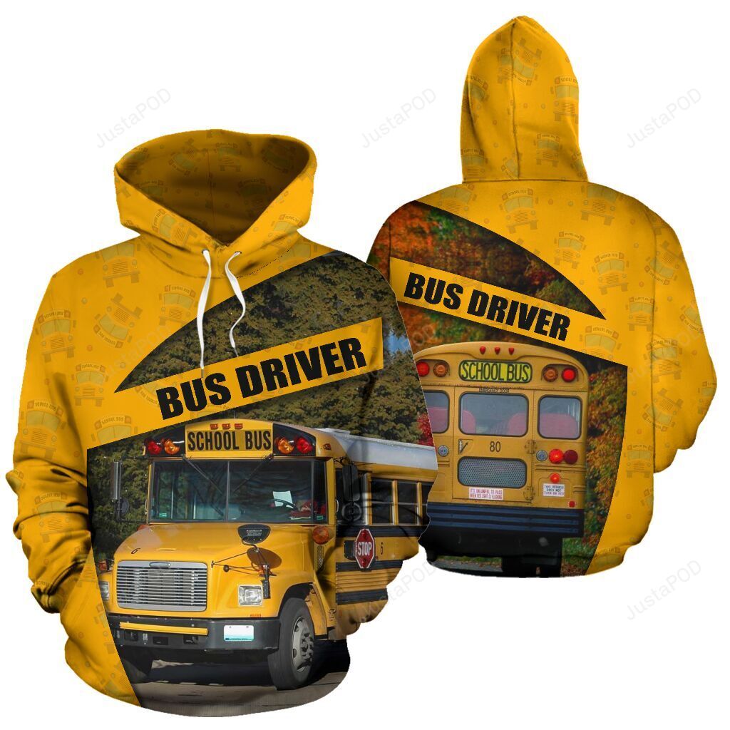 School Bus Driver 3d All Over Print Hoodie Zip-up Hoodie-trungten-cb2ze