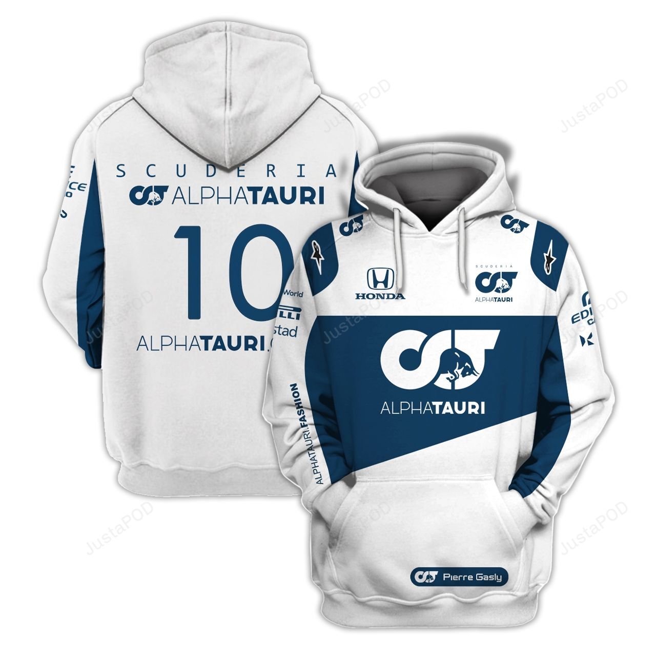 Scuderia Alpha Tauri 10 Racing 3d All Over Print Hoodie Zip-up Hoodie