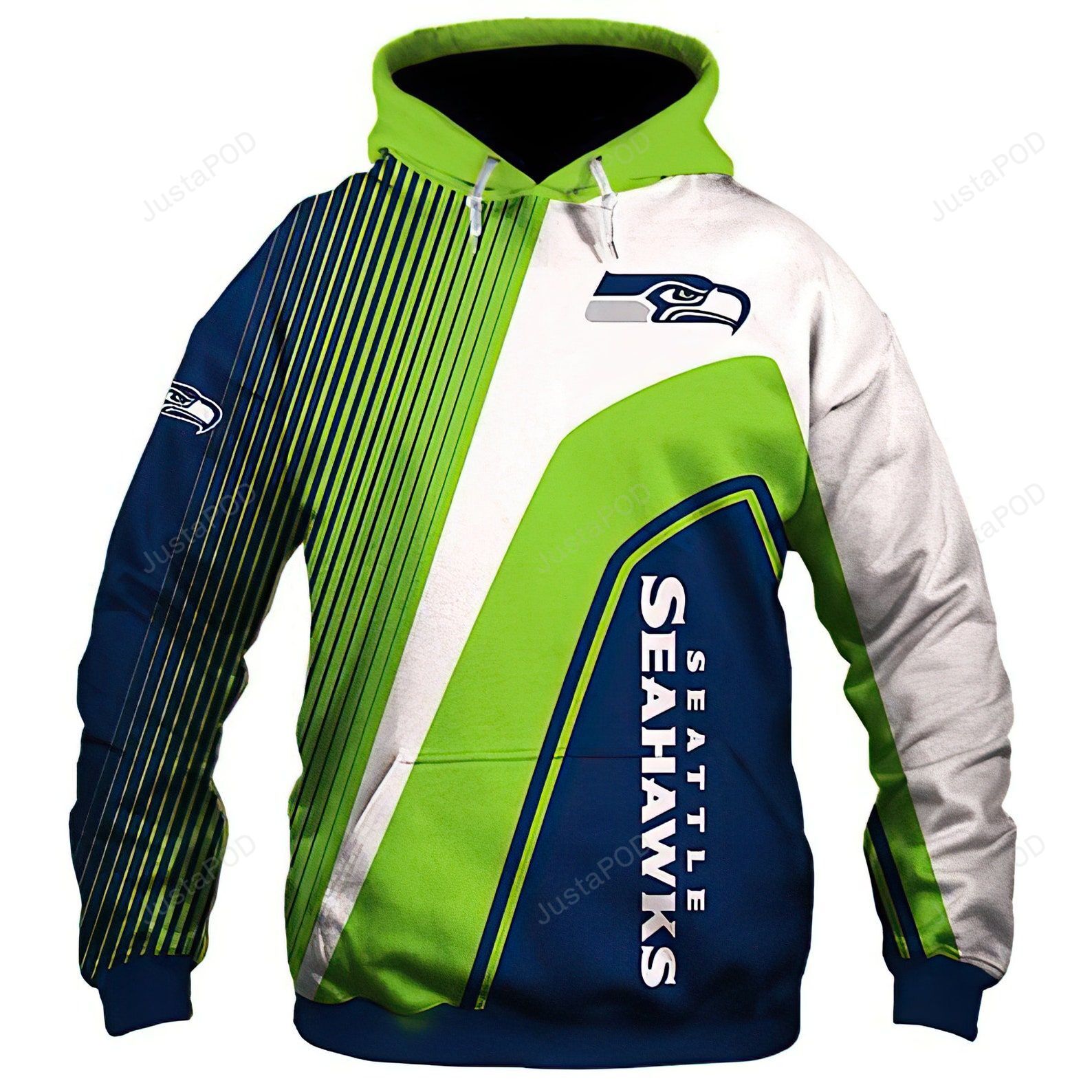 Seattle Seahawks 3d All Over Print Hoodie Zip-up Hoodie-trungten-3gc0w