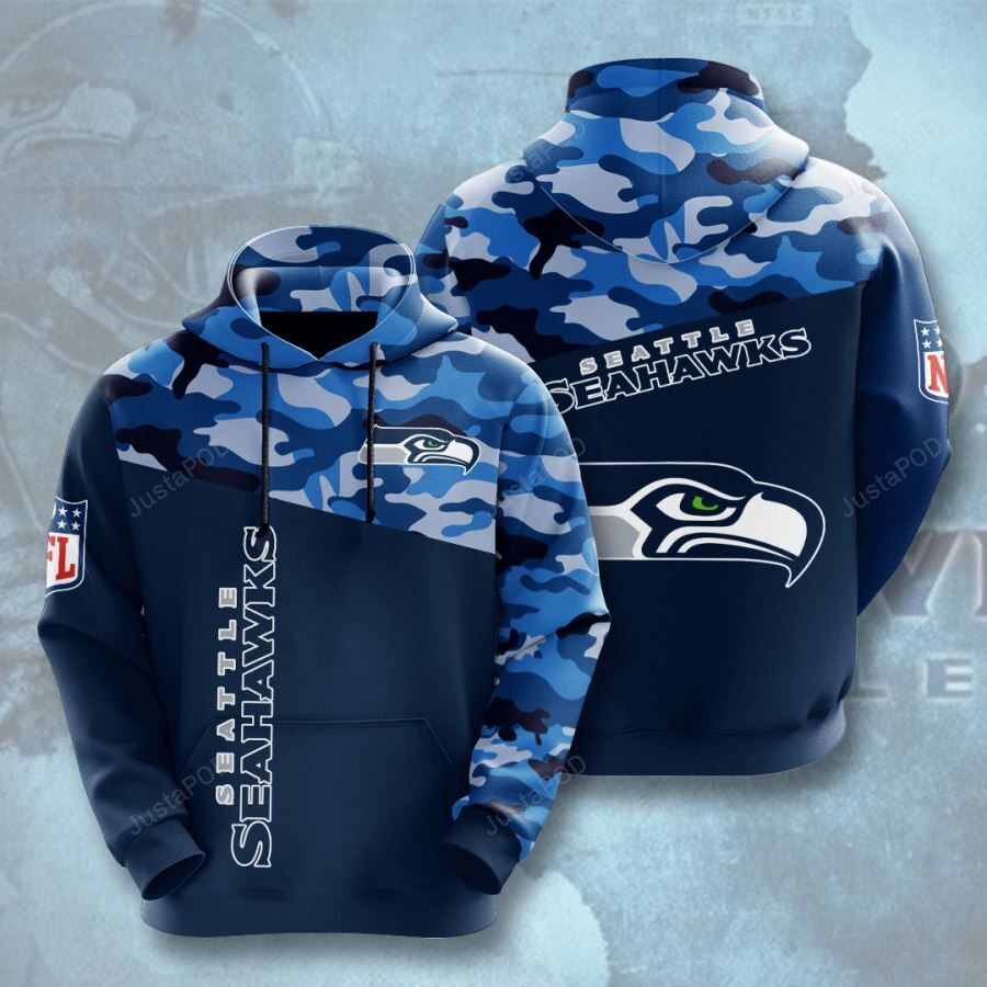 Seattle Seahawks 3d All Over Print Hoodie Zip-up Hoodie-trungten-ak67f