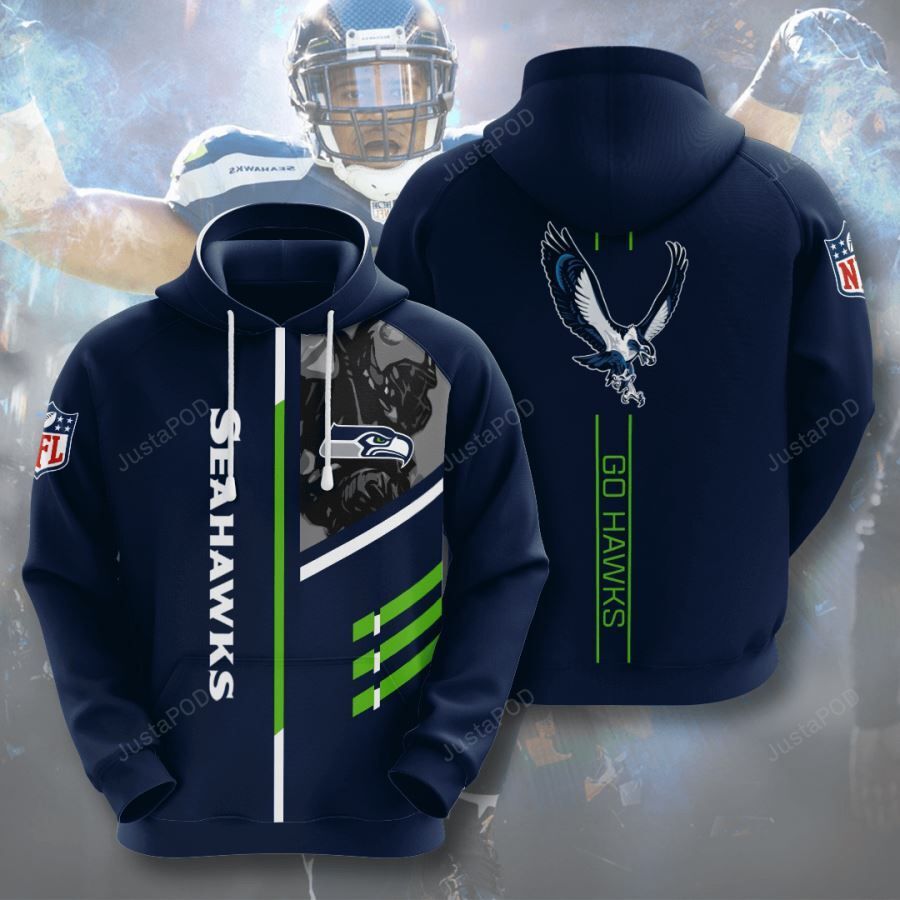 Seattle Seahawks 3d All Over Print Hoodie Zip-up Hoodie-trungten-gkbe9