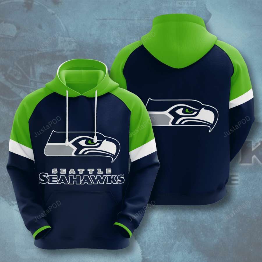 Seattle Seahawks 3d All Over Print Hoodie Zip-up Hoodie-trungten-glbco