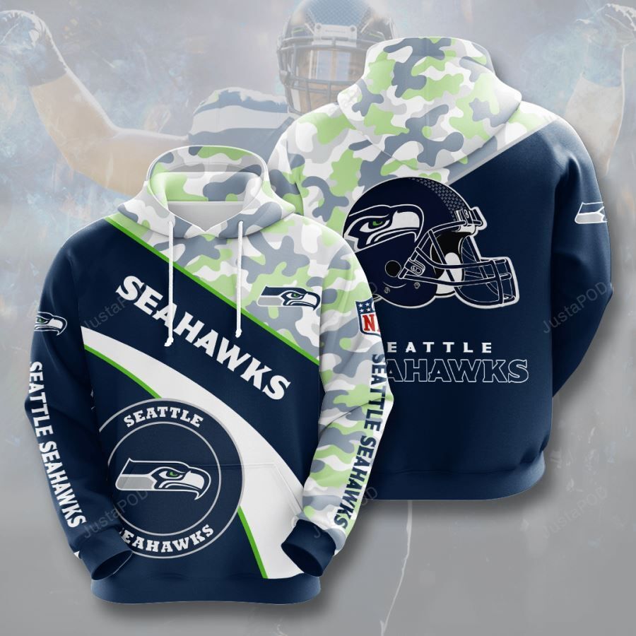 Seattle Seahawks 3d All Over Print Hoodie Zip-up Hoodie-trungten-x6dil