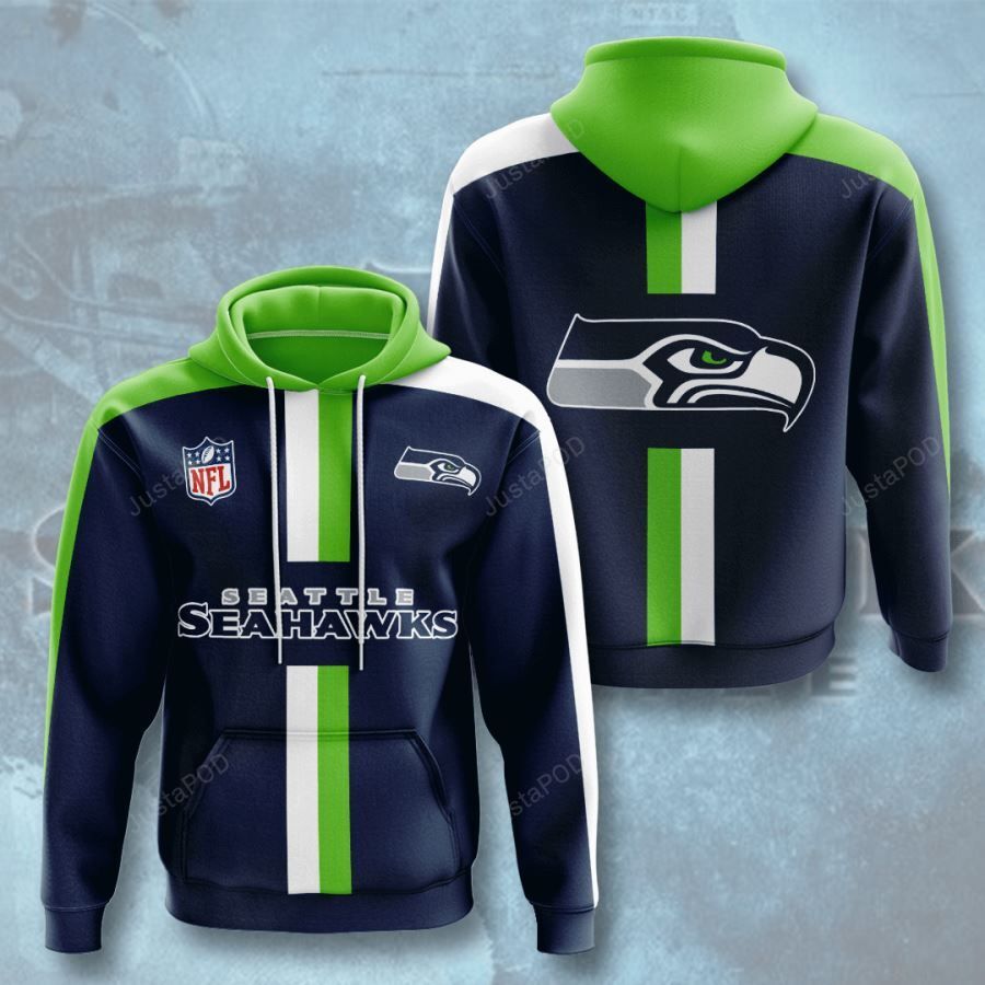 Seattle Seahawks 3d All Over Print Hoodie Zip-up Hoodie-trungten-xf5vj