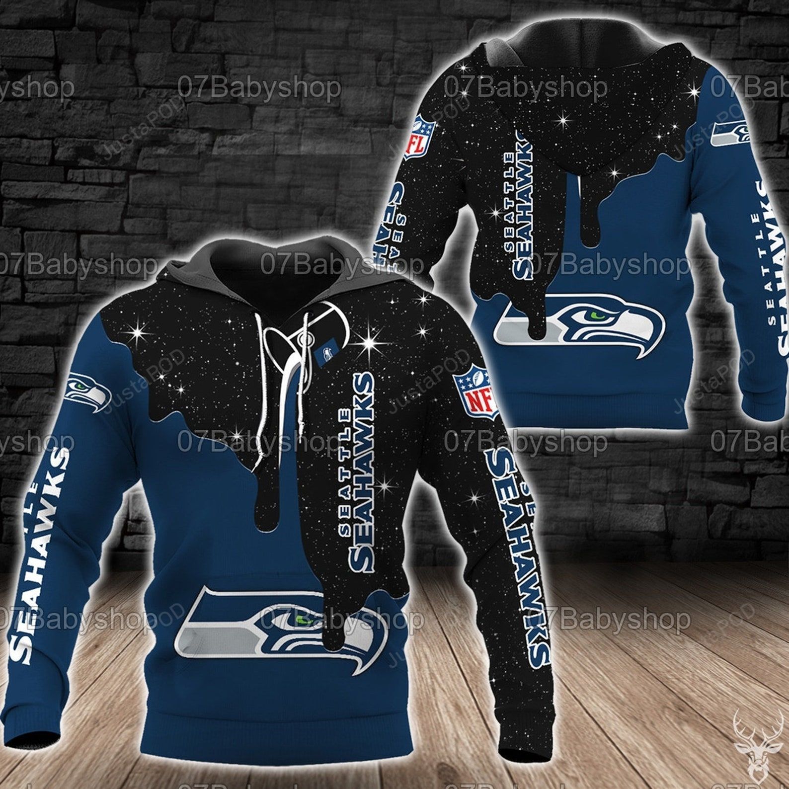 Seattle Seahawks Nfl 3d All Over Print Hoodie Zip-up Hoodie-trungten-y55nz