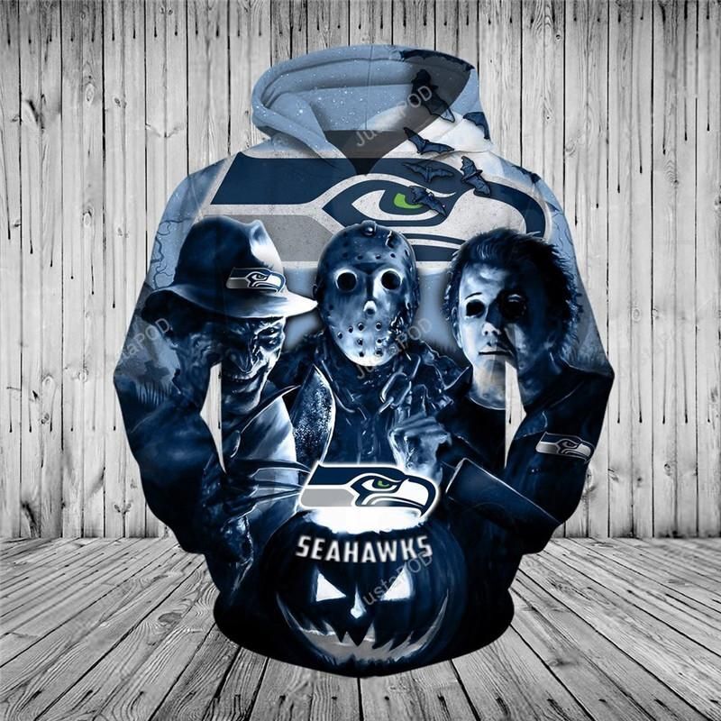 Seattle Seahawks Nfl 3d All Over Print Hoodie Zip-up Hoodie