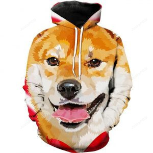 Shiba Inu Cute Dog 3d All Over Print Hoodie Zip-up Hoodie