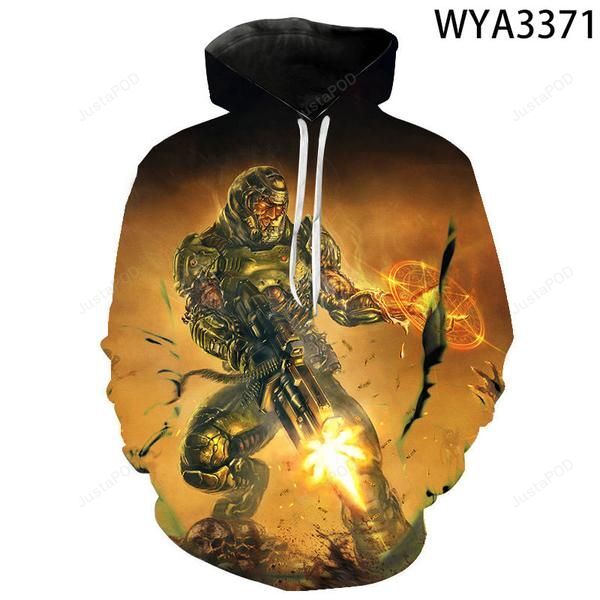 Shooting Game Doom Eternal 3d All Over Print Hoodie Zip-up Hoodie-trungten-ci142