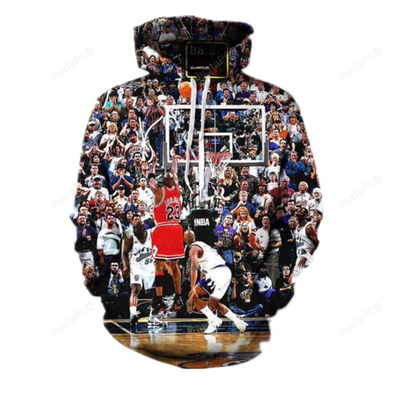 Shot Jordan Classic 3d All Over Print Hoodie Zip-up Hoodie