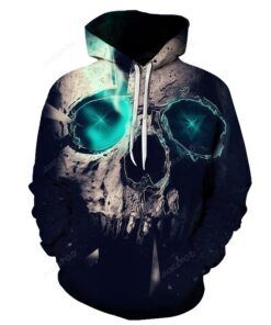 Skull 3d All Over Print Hoodie Zip-up Hoodie-trungten-ckei0