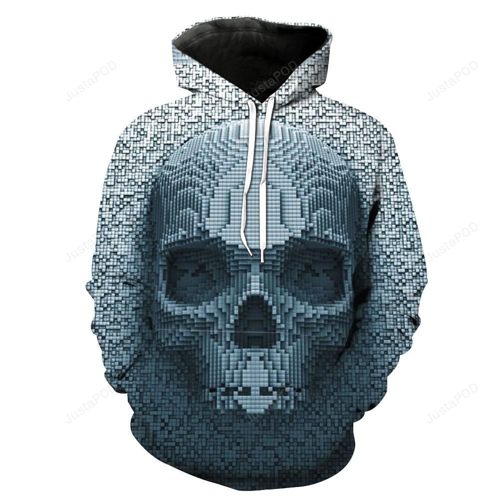 Skull 3d All Over Print Hoodie Zip-up Hoodie-trungten-v0rl0