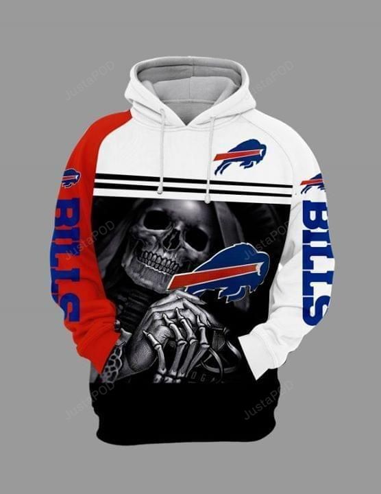 Skull Buffalo Bills 3d All Over Print Hoodie Zip-up Hoodie