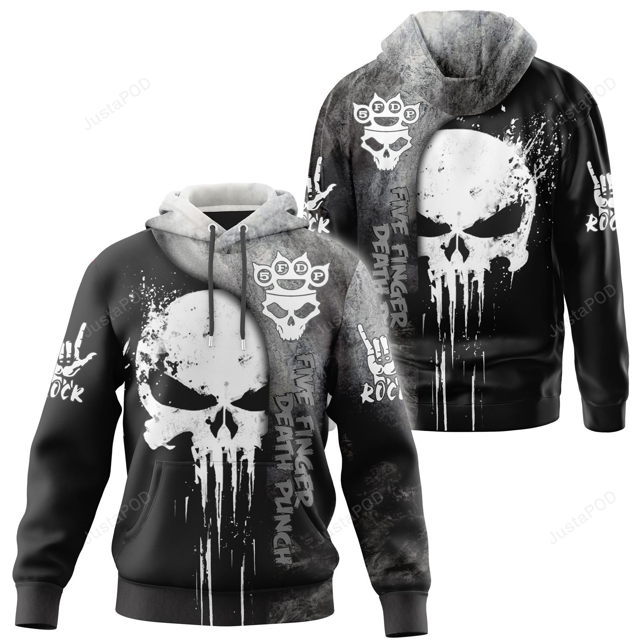 Skull Five Finger Death Punch 3d All Over Print Hoodie Zip-up Hoodie