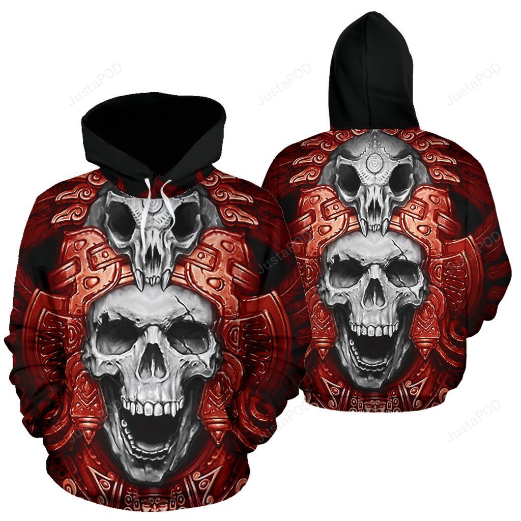 Skull Hoodie 3d All Over Print Hoodie Zip-up Hoodie-trungten-dqae9