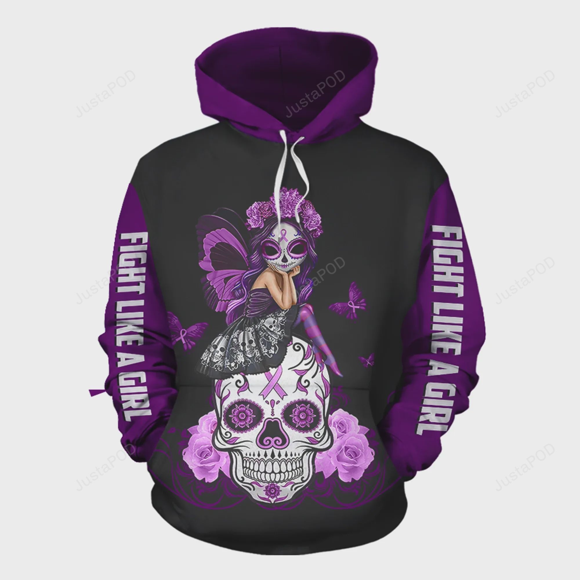 Skull Pancreatic Cancer 3d All Over Print Hoodie Zip-up Hoodie-trungten-bypaz