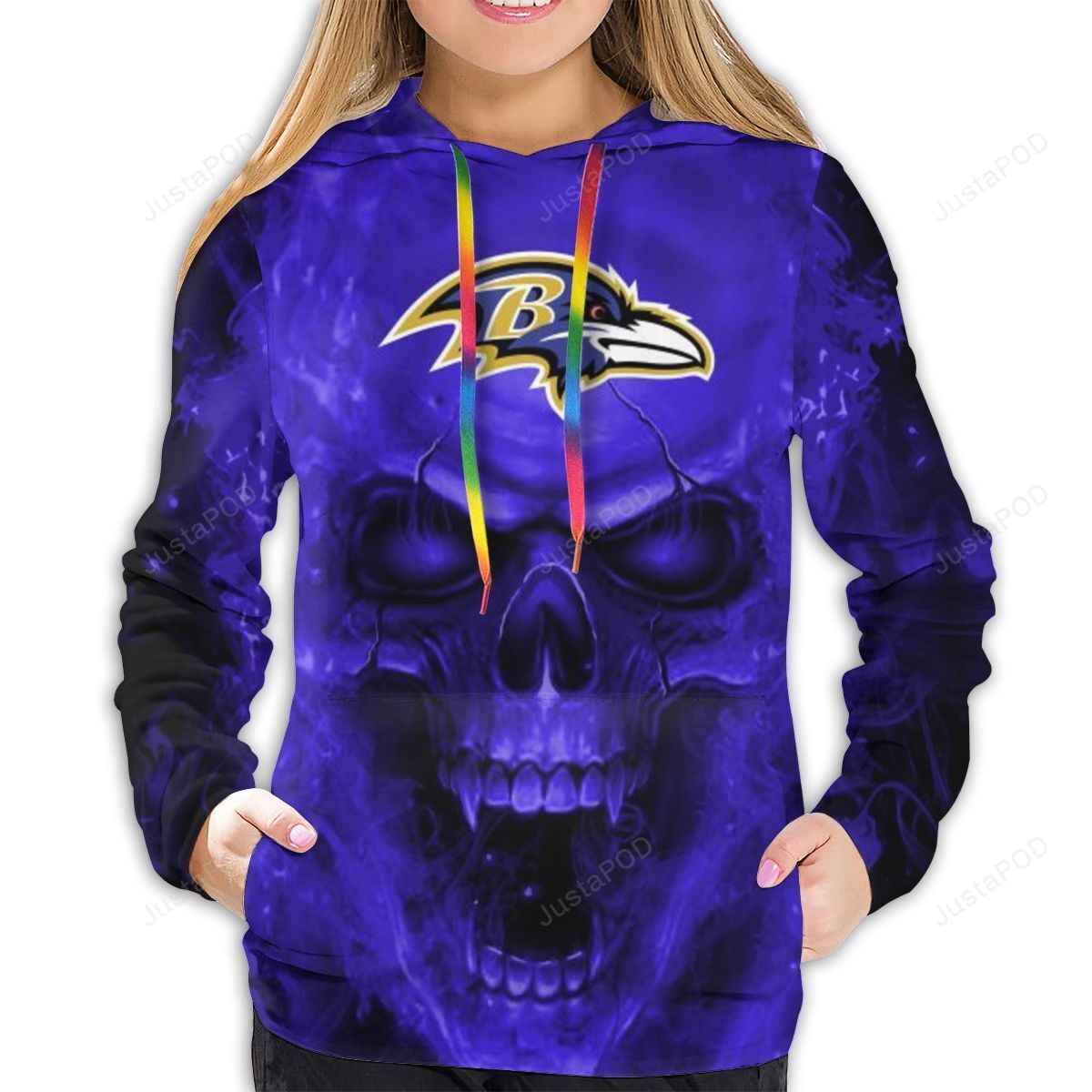 Skull Ravens 3d All Over Print Hoodie Zip-up Hoodie