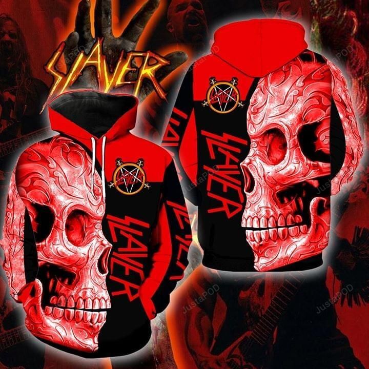 Skull Slayer 3d All Over Print Hoodie Zip-up Hoodie