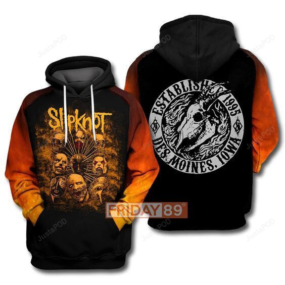 Slipknot 3d All Print Hoodie Zip- Up Hoodie