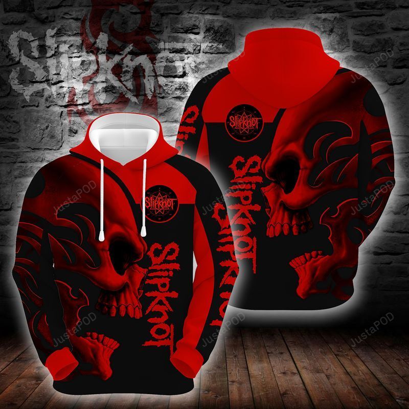 Slipknot Skull Red Men And Women 3d Hoodie Shirt Slipknot Skull Rock Band 3d Shirt Slipknot Rock Band Design 3d Full Printed High Quality 2020