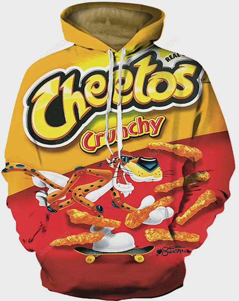 Snack Cheetos Cruncky 3d All Print Hoodie Zip- Up Hoodie