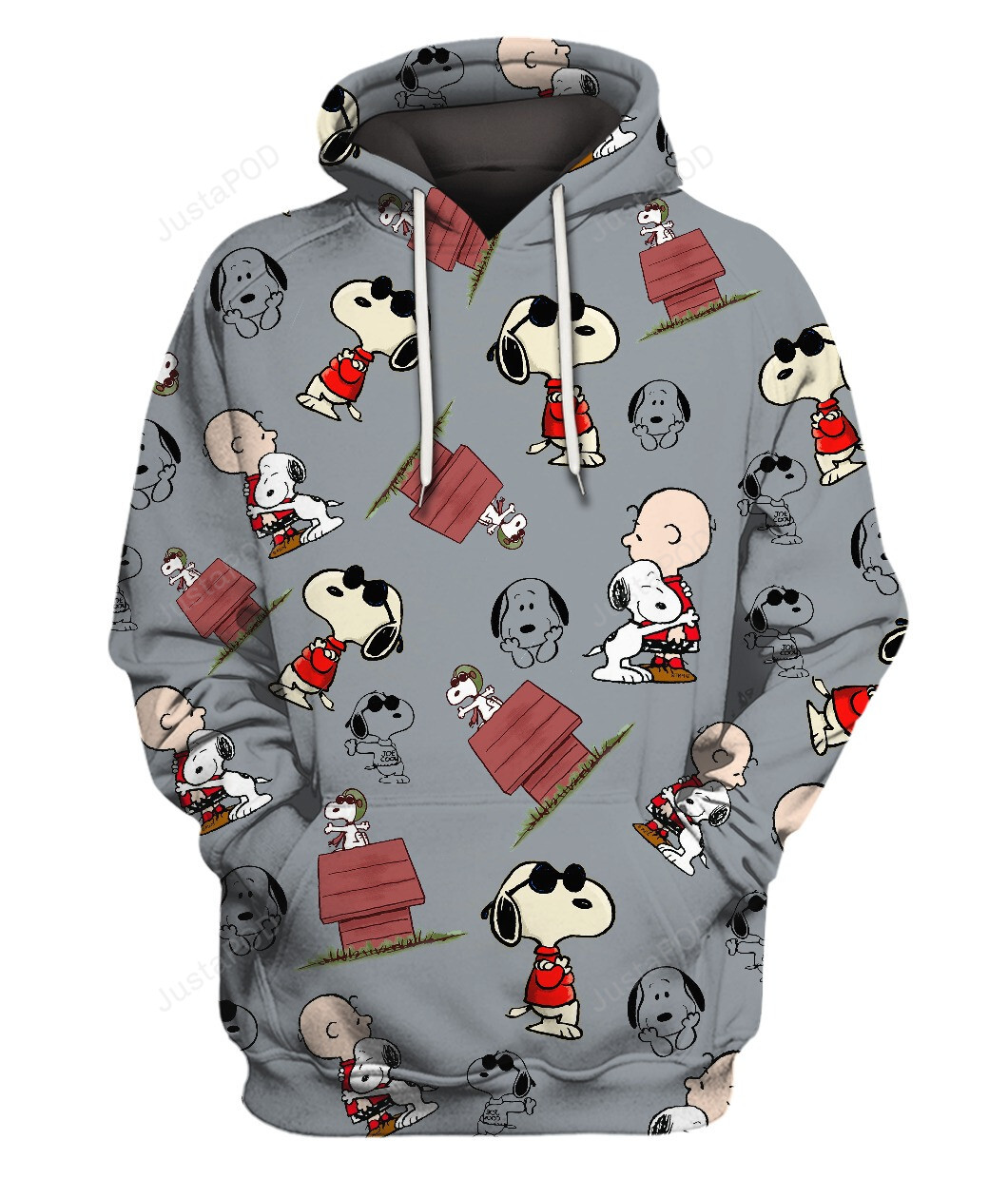 Snoopy 3d All Over Print Hoodie Zip-up Hoodie