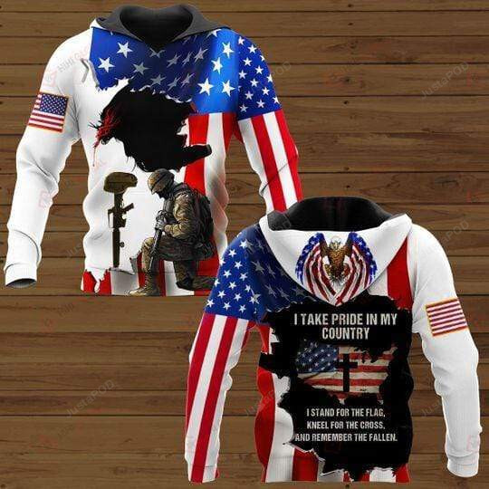 Soldier Us Veteran I Take Pride 3d All Print Hoodie Zip- Up Hoodie