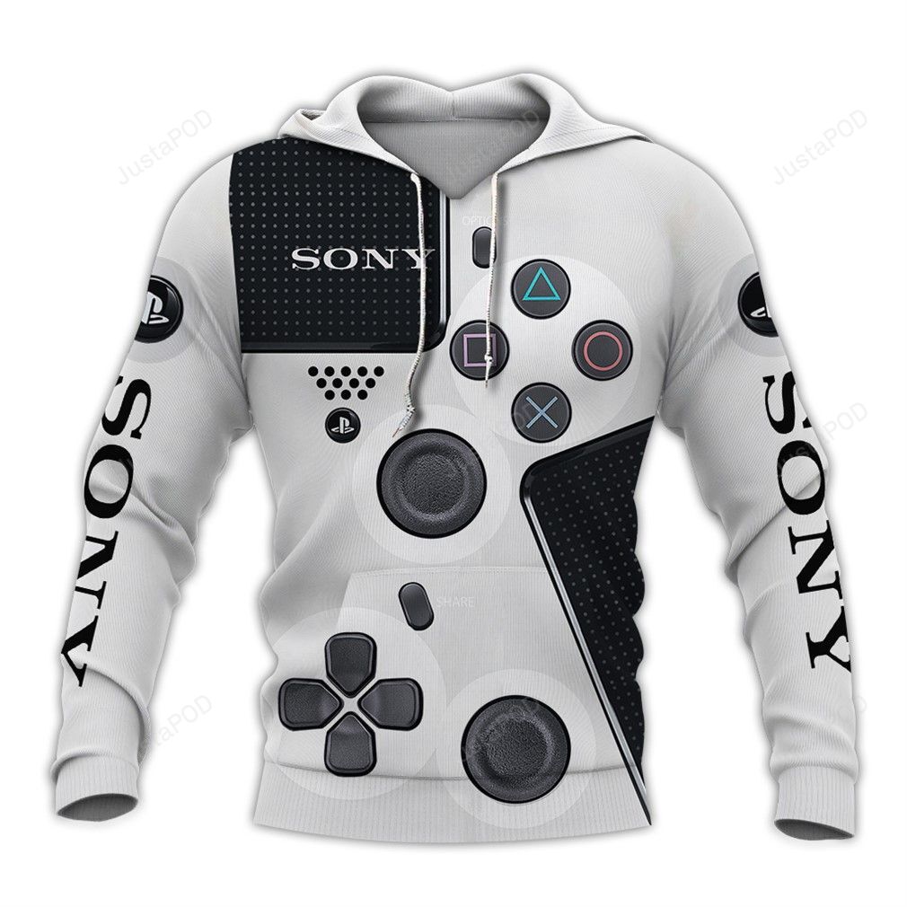 Sony Dualshock 3d All Over Print Hoodie Zip-up Hoodie