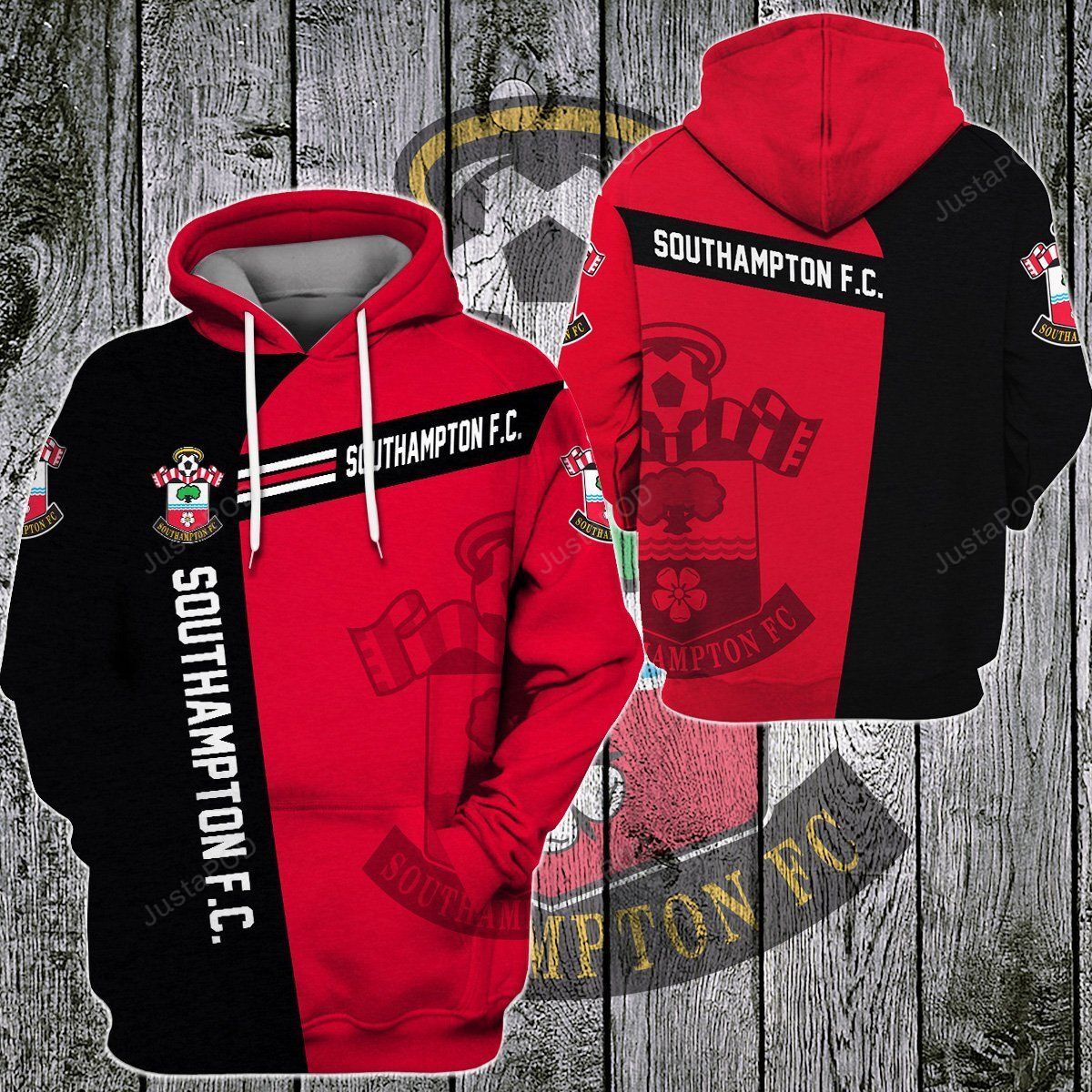 Southampton Fc 3d All Over Print Hoodie Zip-up Hoodie