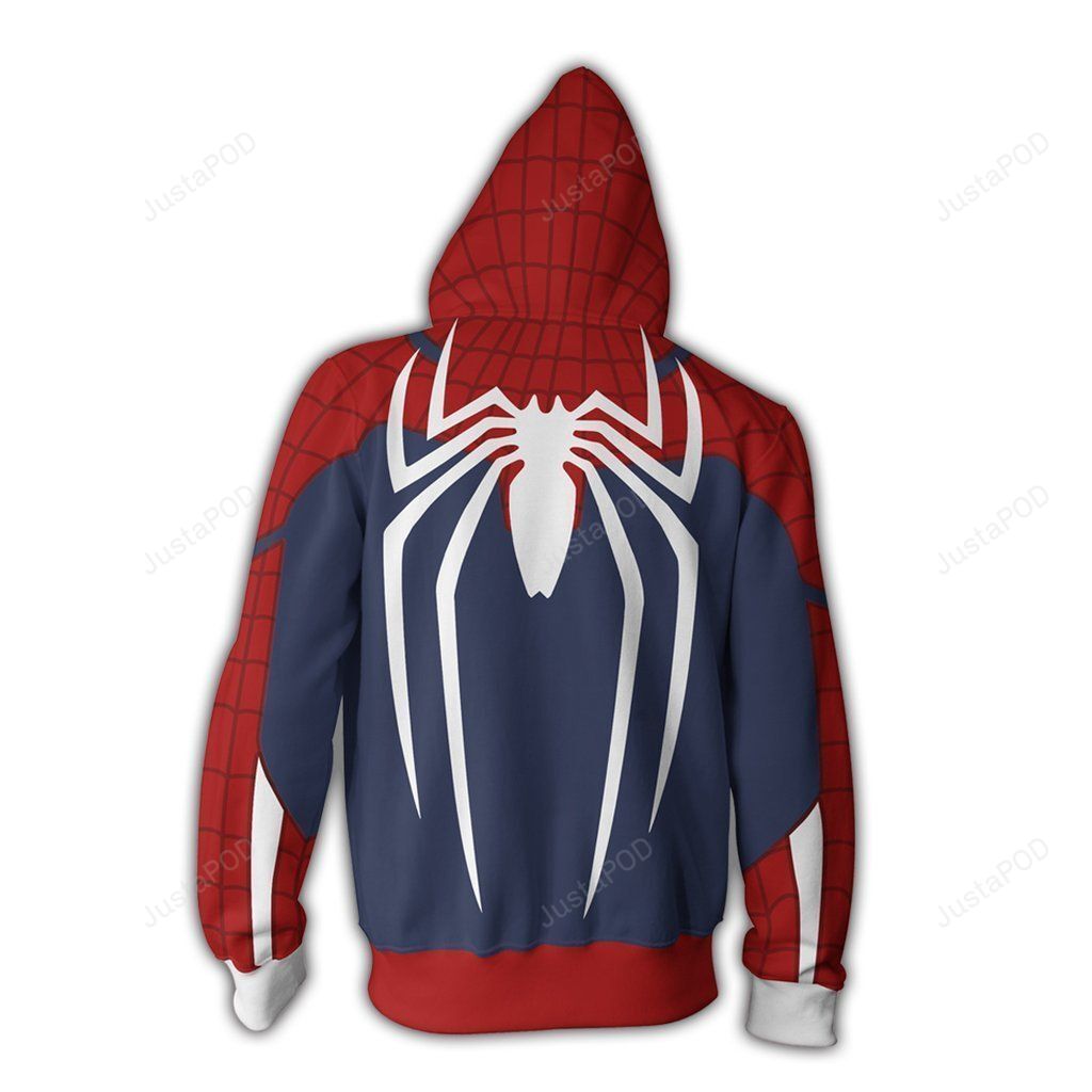 Spiderman Hoodie Spiderman Jacket 3d All Over Printed Hoodie Zip-up Hoodie