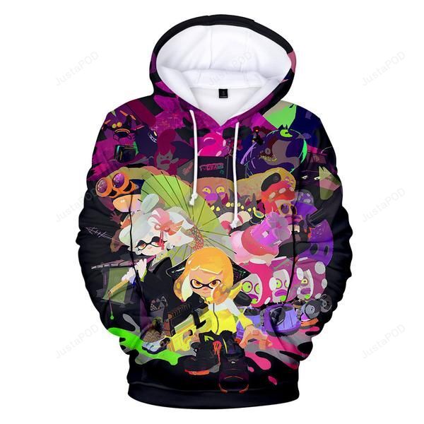 Splatoon 3d All Over Print Hoodie Zip-up Hoodie-trungten-kugwr