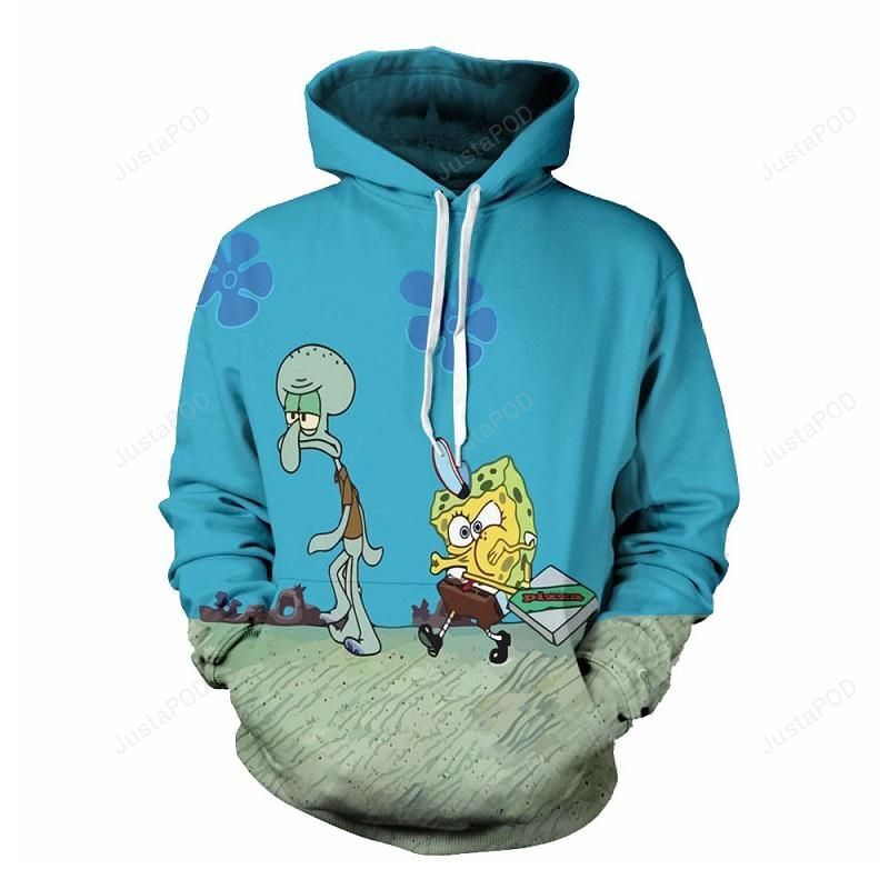 Sponge Bob Squidward For Unisex 3d All Over Print Hoodie Zip-up Hoodie