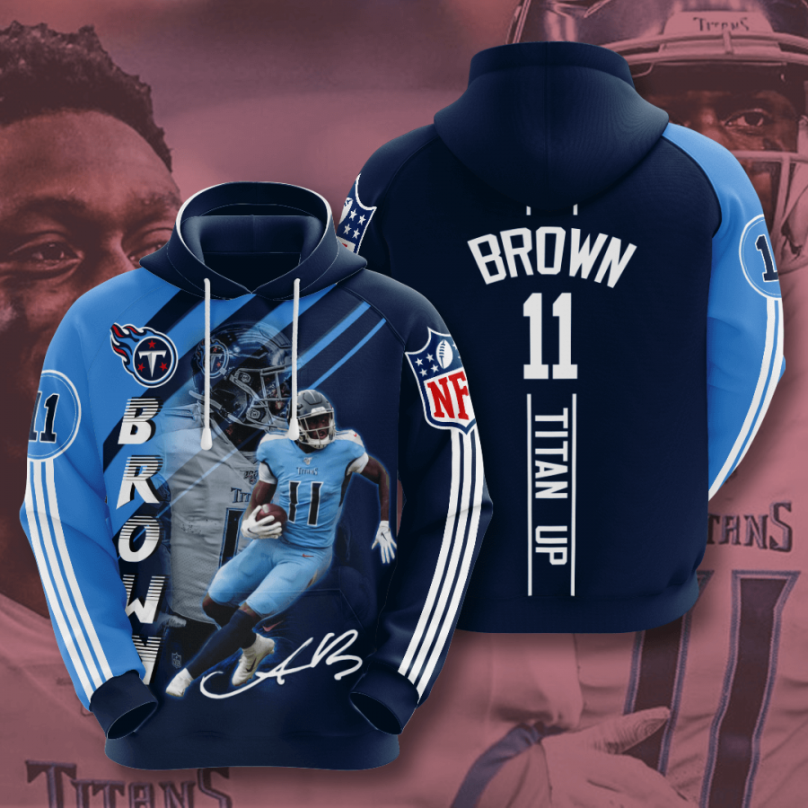 Antonio Brown Tennessee Titans 3d Hoodie Antonio Brown Custom 3d Hoodie Tennessee Titans Nfl 3d Hoodie 2xn1r