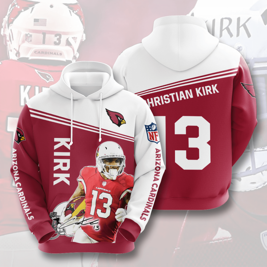 Arizona Cardinals Christian Kirk Hoodie 2020 3d Style All Ov Unisex Hoodie 3d Navy Size Xl