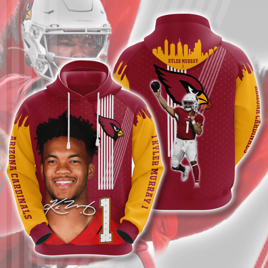 Arizona Cardinals Kyler Murray Minh 2020 3d Shirt All Overpr Hoodies Hoodie 3d Red Size 2xl