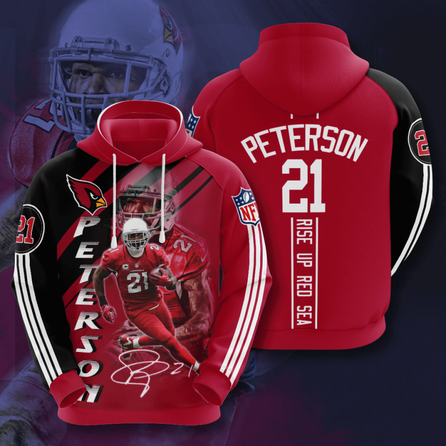 Arizona Cardinals Patrick Peterson 2020 3d Shirt All Overpri Vneck Hoodie 3d Sport Grey Size 2xl