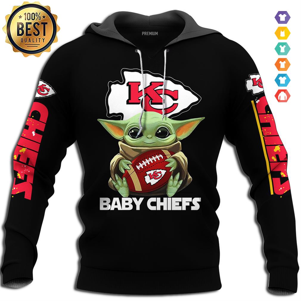 Baby Yoda Kansas City Chiefs Baby Chiefs Tshirt Hoodie Sweat Tee Shirt Hoodie 3d Sport Grey Size M