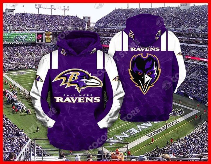 Baltimore Ravens Nfl For Ravens Lover 3d Full Over Print Hoodie Sweater Tshirt 5