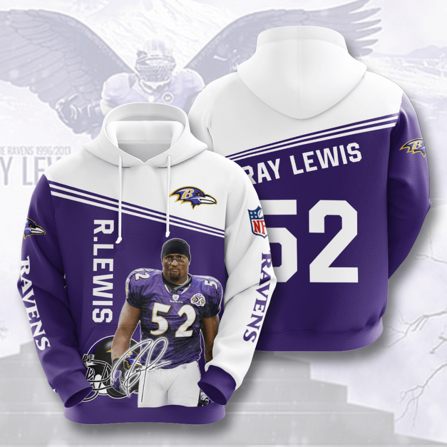 Baltimore Ravens Ray Lewis Hoodie 2020 All Over Print Shirt Tshirts Hoodie 3d Black Size 4xl